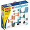 Quercetti: Migoga Run - Transparent – 45pc Marble Ball Run, Track Building Toy, Spinning Wheels-Gates-Pipes, Colorful STEM Construction Set, Kids 5+